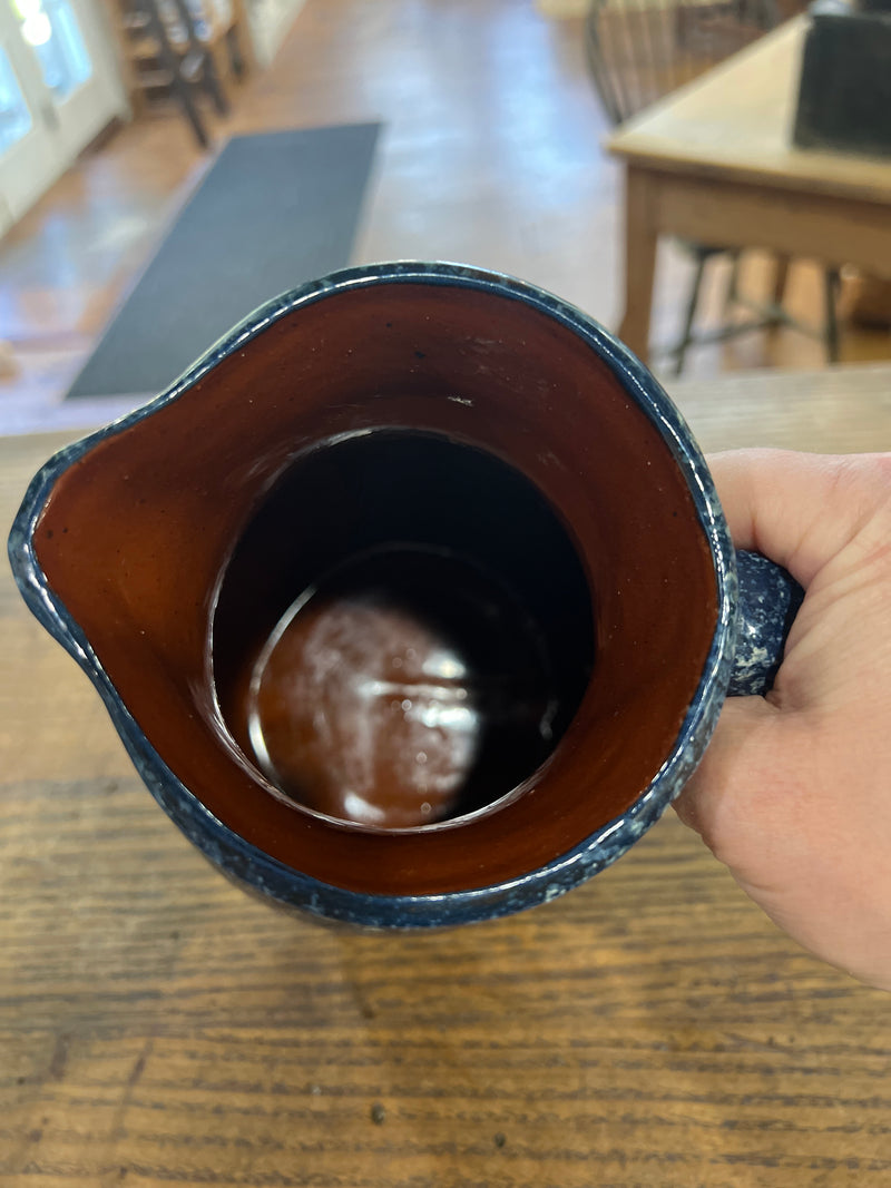 Hand Thrown Pottery Water Speckled Pitcher