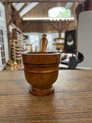 Vintage Wooden Mortar and Pestle