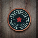 New England Football Leather Coaster