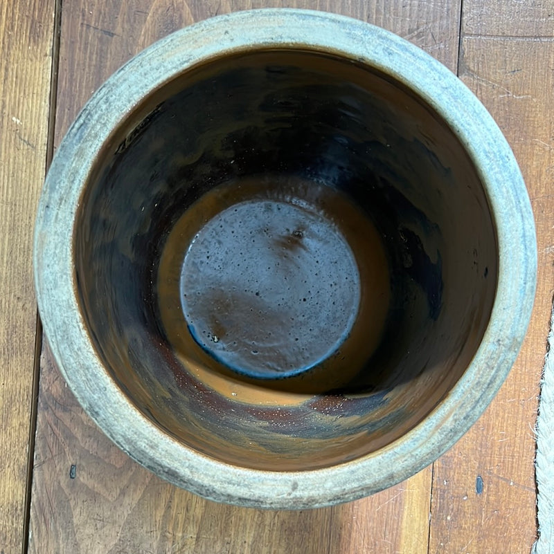 Vintage Stoneware Flared Crock