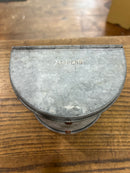 Vintage Galvanized Ventilated Fishing Belt/Strap Bait Box