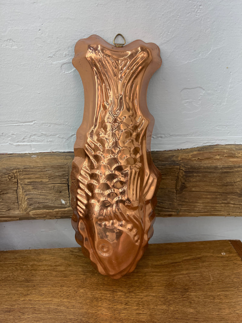 Vintage Copper Fish Mold