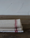 Farmhouse Simple Striped Napkin: Red lines