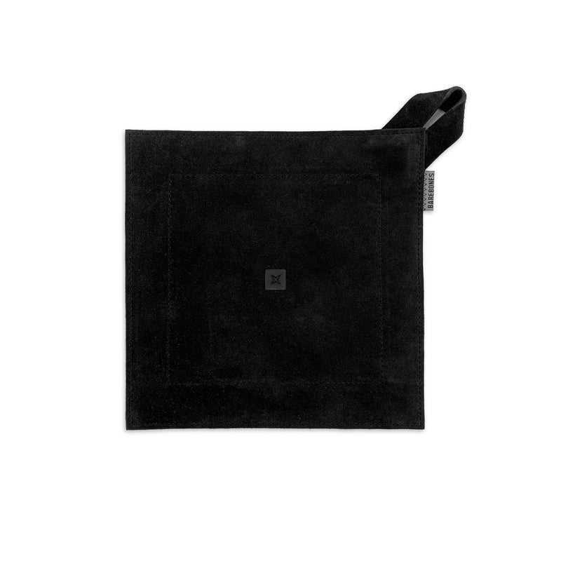 Suede Leather Hot Pad: Black