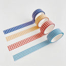 Plaid Pattern Washi Tape: Red / F