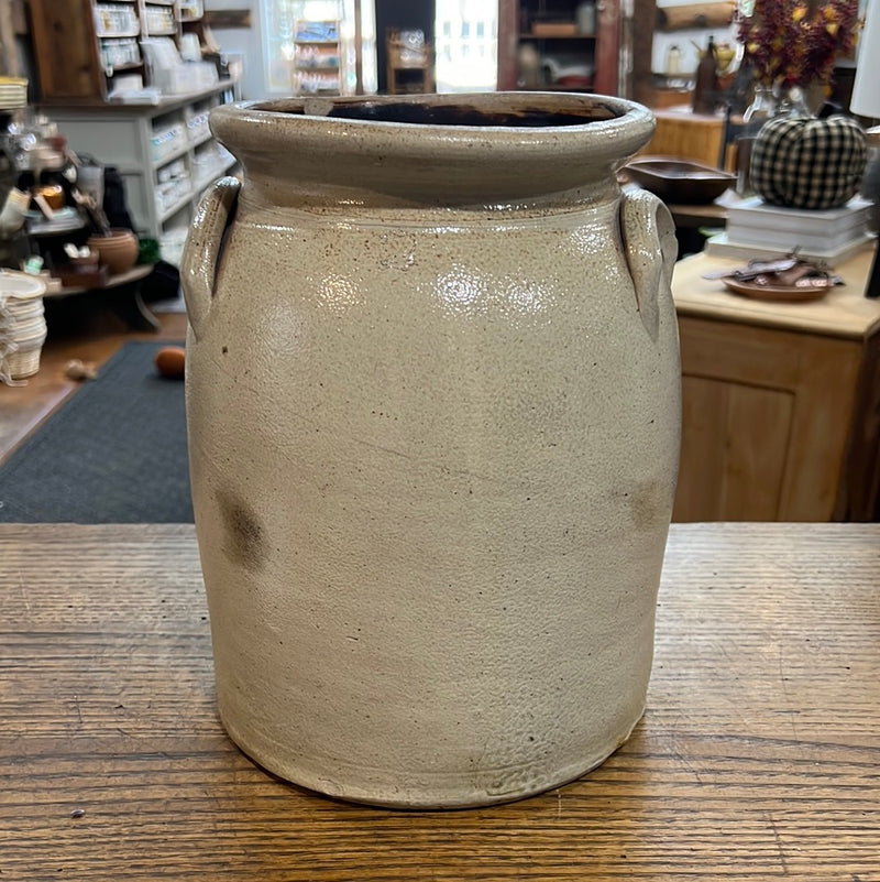 Vintage 2 Gallon Stoneware Crock with Handles