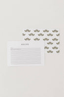 Heirloomed Stationary Recipe Cards in Signature Patterns: Blank
