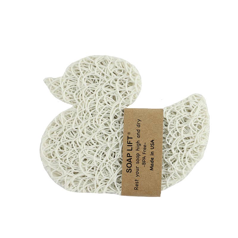 The Soap Lift Soap Saver Duck - White