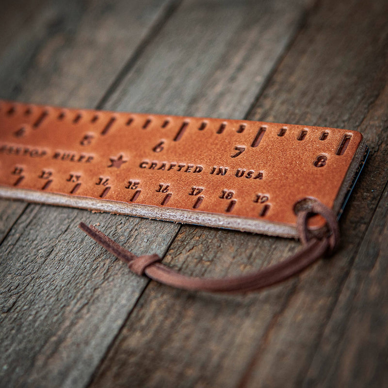 Leather Desktop Ruler