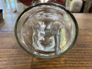 Vintage Wheaton Co Apothecary Products Clear Glass Jar Screw On Lid