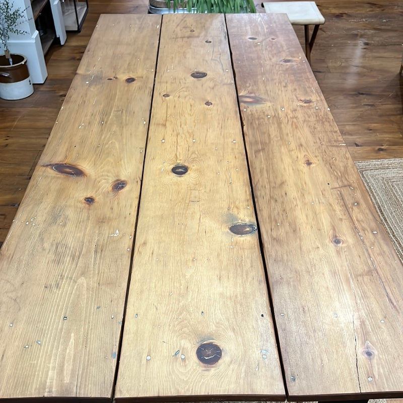 Vintage Reclaimed 7' Farm Table