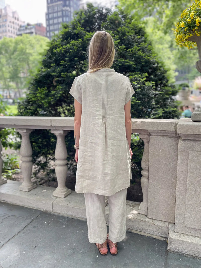 Linen Lovely Tunic/Dress - Natural