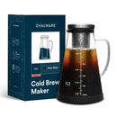 Airtight Cold Brew Iced Coffee Maker Pitcher and Tea Infuser with Spout | 1.0L