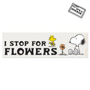 3P4 x Peanuts® - Snoopy Stop For Flowers Bumper Sticker