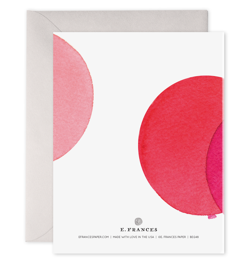 Pink Balloons | Birthday Greeting Card: 4.25 X 5.5 INCHES