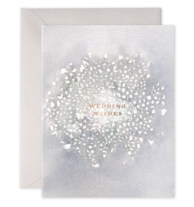 Wedding Wishes Card | Bridal Shower Greeting Card: 4.25 X 5.5"