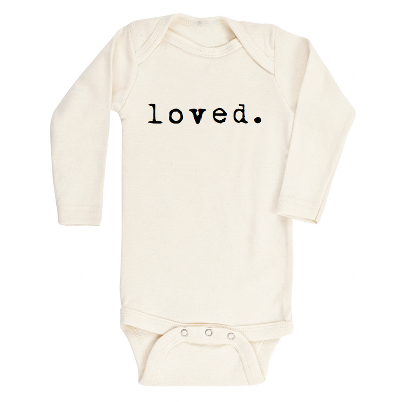 Loved Organic Cotton Baby Bodysuit | Long Sleeve: 3-6m