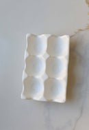 Ceramic Egg Trays: White