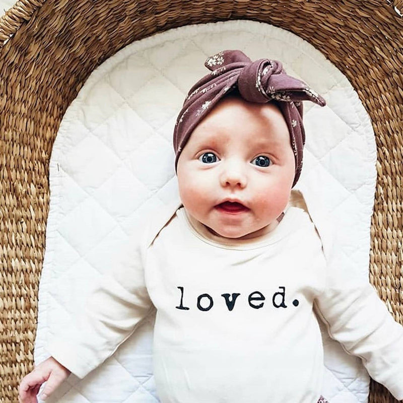 Loved Organic Cotton Baby Bodysuit | Long Sleeve: 3-6m