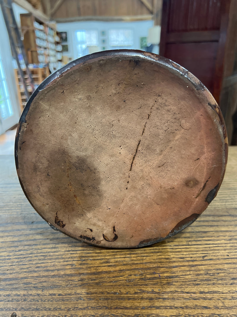 Vintage Stoneware Brown Glazed Crock