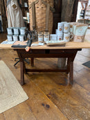 X-Leg Antique Farmhouse Table