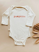 Pumpkin Organic Bodysuit Long Sleeve: 0-3M
