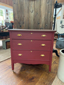 Antique Oak Three Drawer Dresser
