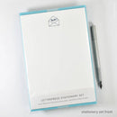 Stationery Set with Navy "Hello!" Script