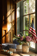 The Stoneware Cottage Pitcher: Half Gallon / Striped