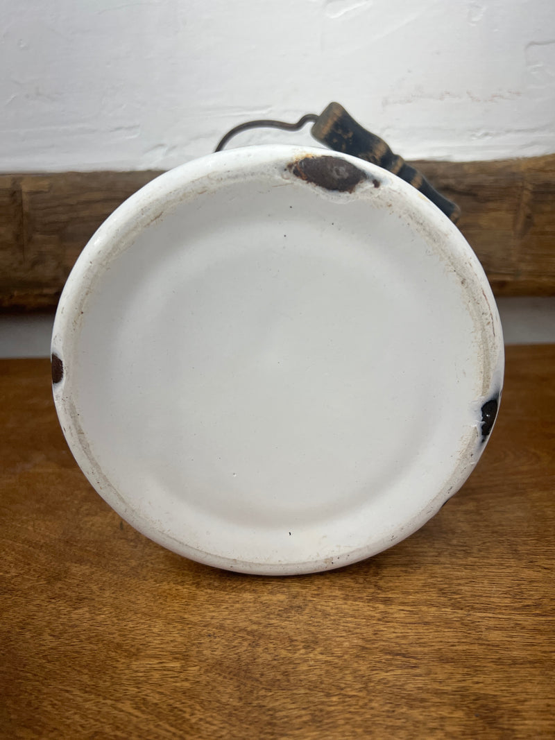Vintage Enamelware Milk Pail