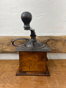 Antique Hand Crank Coffee Grinder Mill with Drawer