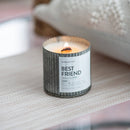 Pumpkin Bliss Wood Wick Candle, Rustic Farmhouse Fall Decor: 10oz