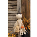 Trick Or Treat Ghost Hanger w/Pumpkin