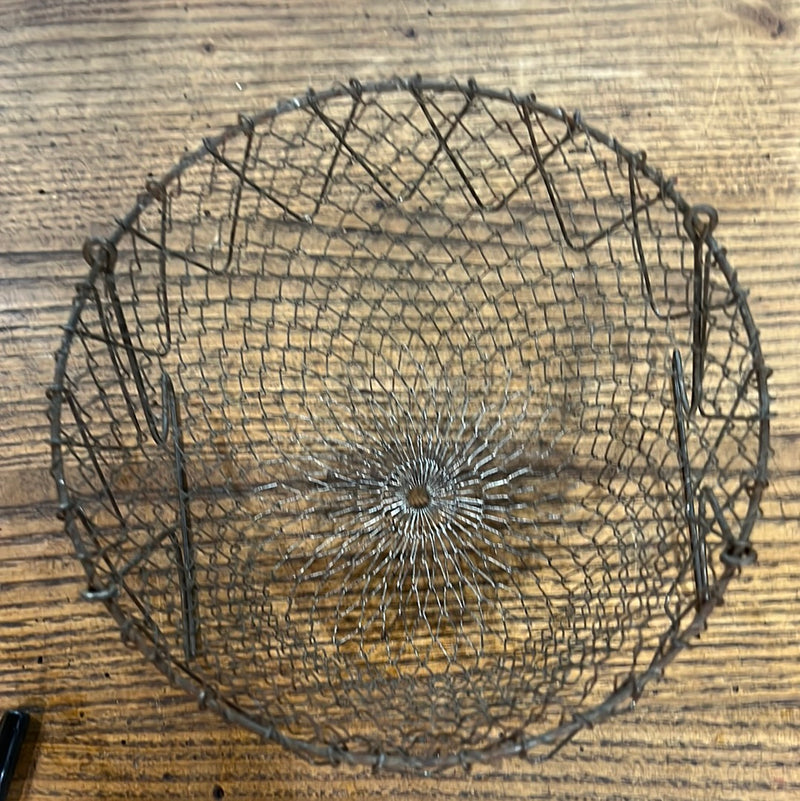 Vintage Collapsible Wire Mesh Egg Basket