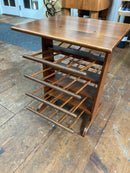 Vintage Turned Spindle Stacked Magazine Rack/End Table