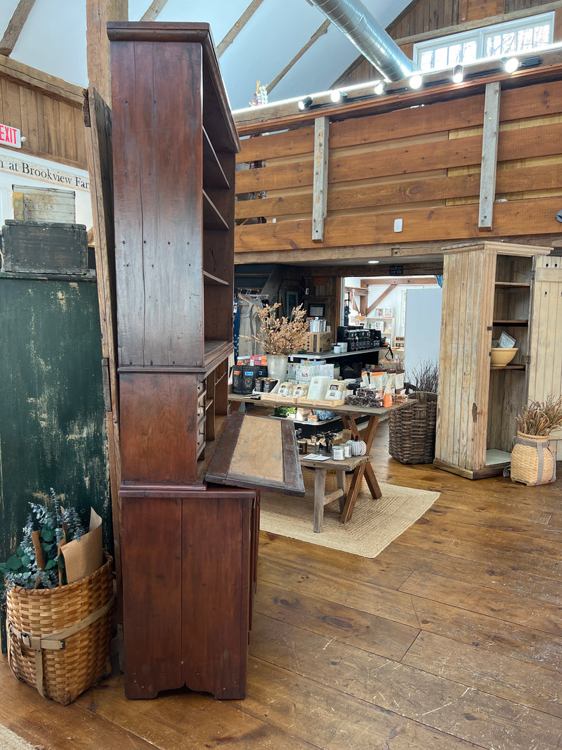 Antique Drop Front Secretary Desk/Bookcase