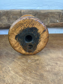 Vintage Wooden Industrial Textile Spool