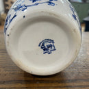 Antique Buffalo Pottery Blue Onion Jar Tea Canister - No Lid