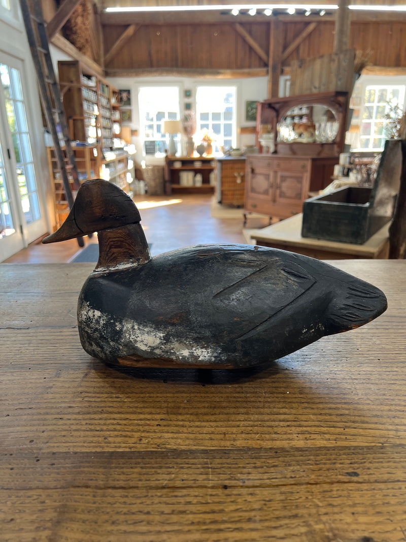 Primitive Hand Carved Working Wooden Duck Decoy