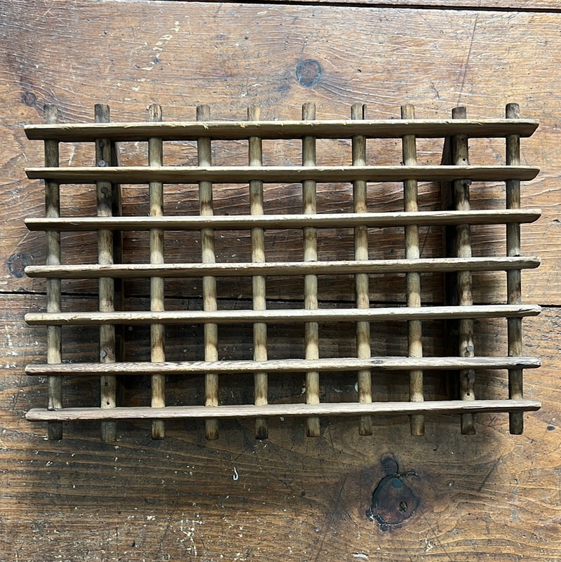 Antique Wooden Seed Divider with Handles
