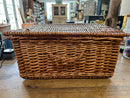 Vintage Wicker Rectangular Picnic Basket