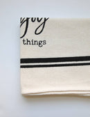 Farmhouse Simple Striped Napkin: Red lines