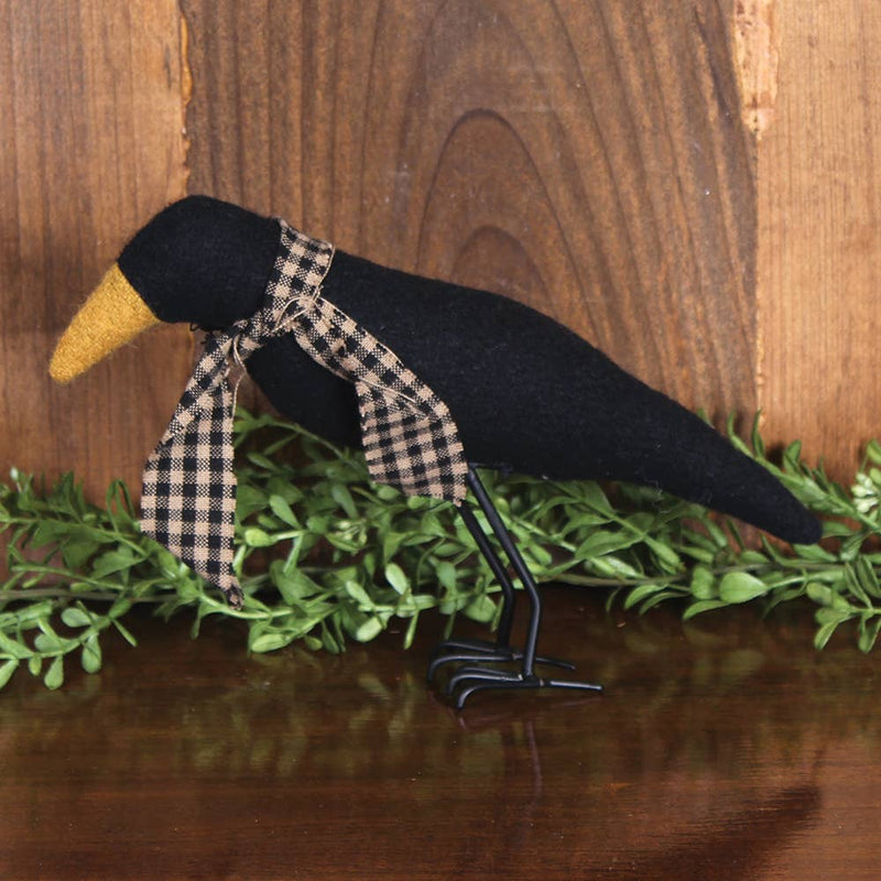 Crow Figurine Black