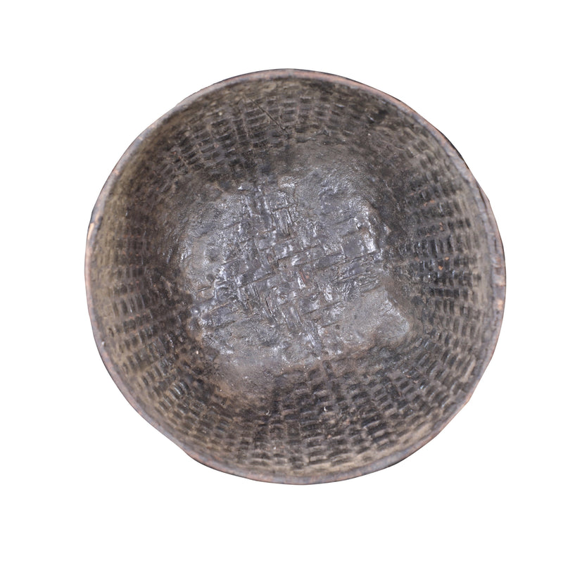 Found Distressed Cane Picking Basket