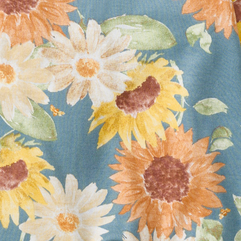 Sunflowers Sleep & Play: Mountain Blue / 0-3 Months