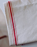 Farmhouse Simple Striped Napkin: Red lines