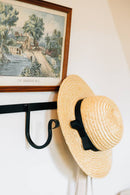 The Wrought Iron Rack with Hooks: Three Hooks