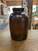 Antique Brown Glazed Stoneware Jar