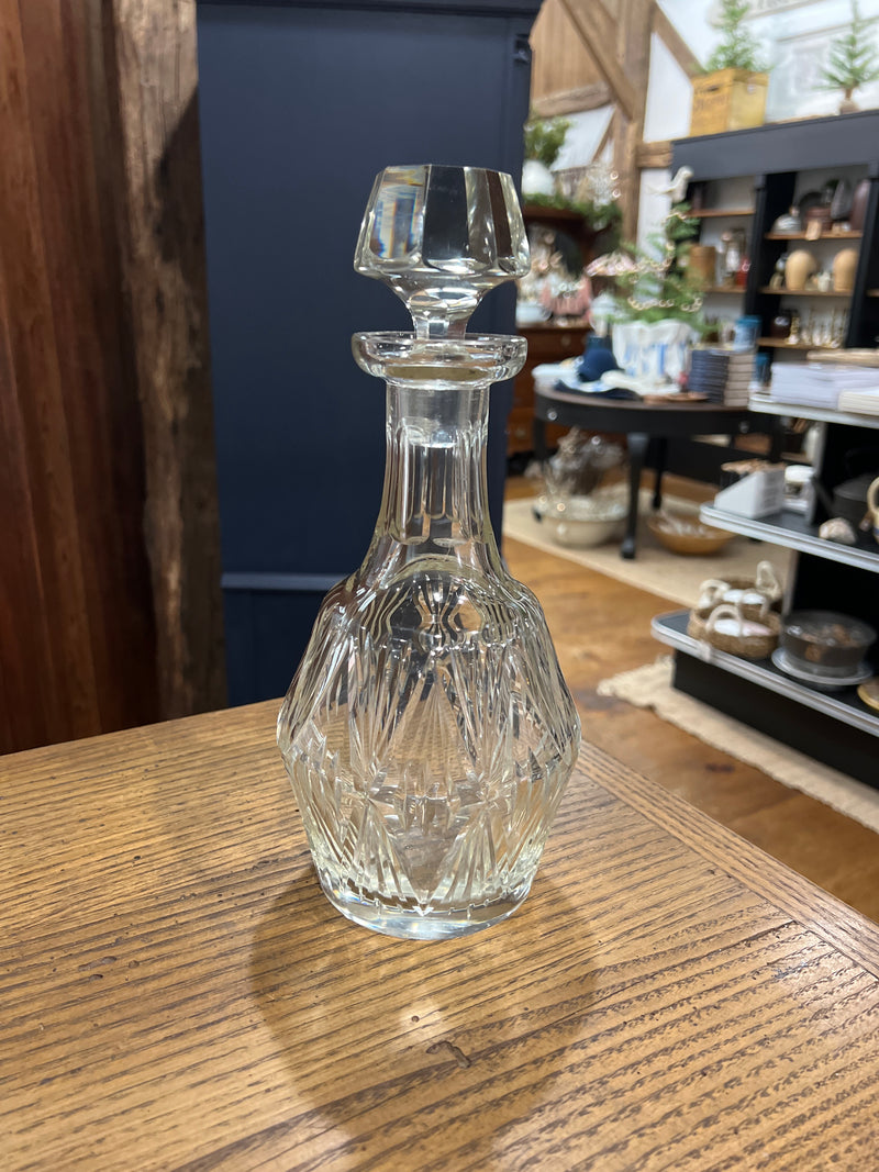 Vintage Crystal Cut Glass Decanter