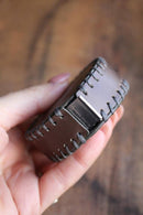 Hand-Stitched Leather Tape Measure -  Espresso